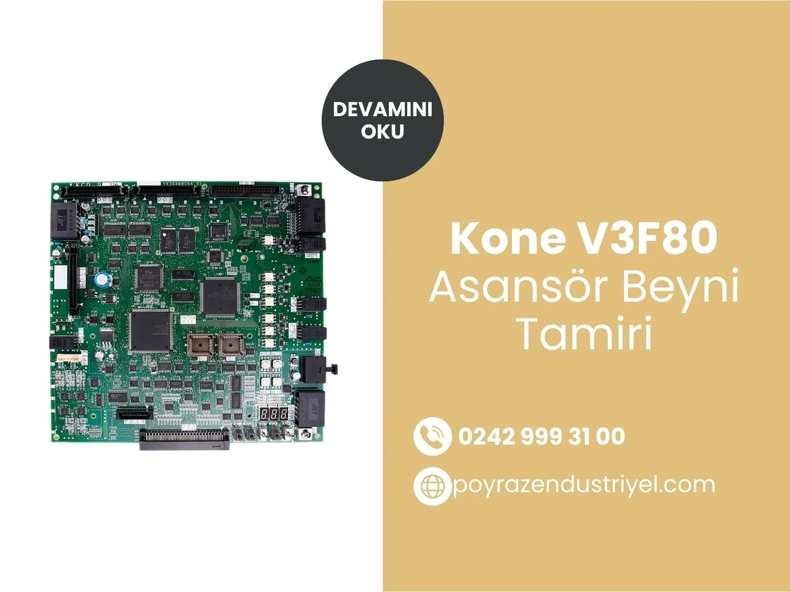Kone V3f80 Asansör Beyni Tamiri